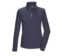 killtec Damen Funktionsshirt/Fleeceshirt mit Stehkragen und Reißverschluss KSW 70 WMN FLX SHRT, Nachtblau, 42, 43464-000