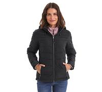 Killtec Damen Jacke in Daunenoptik mit abzippbarer Kapuze, Schwarz, 46