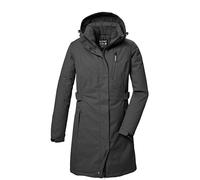 killtec Damen Kow 303 Wmn Prk Funktionsparka/Parka Mit Abzippbarer Kapuze, Anthrazit Melange, 48 EU