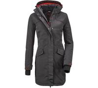 Killtec Damen Parka Grindavik WMN CT B - Funktionsparka mit abzippbarer Kapuze - Damen Jacke ist wasserdicht, anthrazit, 42, 35782-000