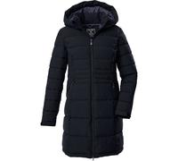 Steppmantel KILLTEC "KOW 11 WMN QLTD PRK", Damen, Gr. 42, schwarz, Obermaterial: 100% Polyester.Futter: 100% Polyester.Füllung: 100% Polyester, Mäntel Steppmantel, Wasserabweisender Parka mit verstell