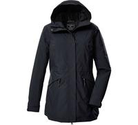 killtec Damen Outdoorparka/Funktionsparka mit Kapuze KOW 19 WMN PRK, schwarz blau, 50, 43307-000