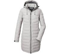 killtec Damen Steppmantel/Funktionsmantel in Daunenoptik mit abzippbarer Kapuze KOW 96 WMN QLTD CT, cloud grey, 40, 41812-000