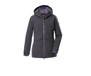 killtec Damen Outdoorparka/Funktionsparka mit Kapuze KOW 16 WMN PRK, metall, 46, 43310-000