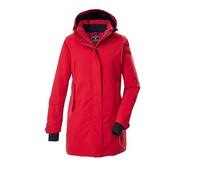 Parka KILLTEC "KOW 20 WMN PRK", Damen, Gr. 50, dunkelrot, Obermaterial: 100% Polyester;Futter: 100% Polyester;Füllung: 100% Polyester, Jacken Parka, Wasser- und winddichter Parka mit regulierbarer Kap