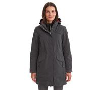 Killtec Damen Parka Grindavik WMN CT B - Funktionsparka mit abzippbarer Kapuze - Damen Jacke ist wasserdicht, anthrazit, 46, 35782-000
