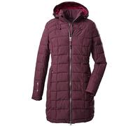Killtec Damen Parka In Daunenoptik mit Abzippbarer Kapuze, Polyester, Pflaume, 46