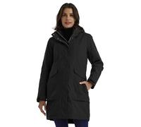 killtec Damen Parka/Mantel wasserdicht mit abzippbarer Kapuze Damen Funktionsparka, schwarz, 44, 43284-000