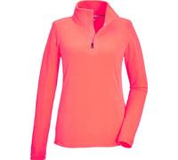 killtec Damen Fleeceshirt mit Stehkragen und Reißverschluss KSW 101 WMN FLC SHRT, neon-Coral, 44, 40880-000