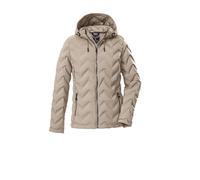 killtec Damen Steppjacke/Funktionsjacke in Daunenoptik mit Kapuze KOW 23 WMN QLTD JCKT, hell taupe, 36, 43305-000