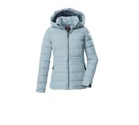 Steppjacke KILLTEC "KOW 10 WMN QLTD JCKT", Damen, Gr. 48, blau (hellblau), Oberstoff: 100% Polyester, Futter: 100% Polyester (recycelt), Füllung: 100% Polyester (recycelt), sportlich, Jacken, Winddich