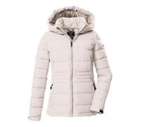 Steppjacke KILLTEC "KOW 10 WMN QLTD JCKT", Damen, Gr. 36, beige (sand), Oberstoff: 100% Polyester, Futter: 100% Polyester (recycelt), Wattierung: 100% Polyester (recycelt), sportlich, Jacken, Winddich