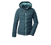 killtec Damen Steppjacke mit abzippbarer Kapuze Skane WMN Quilted JCKT A, dunkel blaugrün, 48, 35615-000