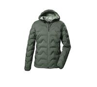 Killtec Damen Kow 8 Wmn Qltd Jckt Steppjacke Mit Kapuze/Funktionsjacke Ist Wasserabweisend, Grün/grau, 42 EU