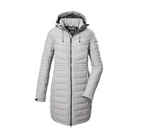 killtec Damen Steppmantel/Funktionsmantel in Daunenoptik mit abzippbarer Kapuze KOW 96 WMN QLTD CT, cloud grey, 50, 41812-000