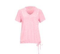 T-Shirt KILLTEC "WMN TSHRT F", Damen, Gr. 34, pink, Obermaterial: 94% Polyester, 6% Elasthan, Rundhals, Shirts T-Shirt, Gestreiftes, schnelltrocknendes Funktionsshirt mit verstellbarem Saum (37786169-