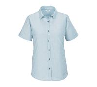 Funktionshemd KILLTEC "KOS 368 WMN WVN SHRT", Damen, Gr. 36, Normalgrößen, blau, Obermaterial: 100% Polyester, Hemden, Karierte, wasserabweisende, atmungsaktive Bluse (63758439-36) blau
