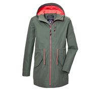 Parka KILLTEC "KOS 148 GRLS PRK", Jungen, Gr. 164, grün (olivgrün), Obermaterial: 100% Polyester;Futter: 100% Polyester, Jacken, Wind- und wasserdichter Parka, reflektierend, PFAS-frei imprägniert (21