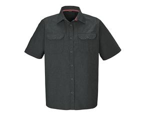 killtec Herren Funktionshemd/Hemd Kurzarm/Outdoorhemd KOS 47 MN WVN SHRT, dunkelgrün, XXL, 42843-000