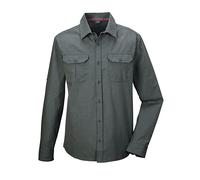 killtec Herren Funktionshemd/Hemd Langarm/Outdoorhemd KOS 48 MN WVN SHRT, dunkelgrün, XL, 42844-000