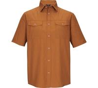 Funktionshemd KILLTEC "KOS 63 MN WVN SHRT", Herren, Gr. XL, Normalgrößen, dunkelbraun, Obermaterial: 100% Polyester;Futter: 100% Polyester, Hemden, Schnelltrocknendes Herrenhemd mit Kentkragen und Bru