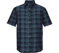 Funktionshemd KILLTEC "KOS 64 MN WVN SHRT", Herren, Gr. L, Normalgrößen, navy, Obermaterial: 100% Polyester;Futter: 100% Polyester, Hemden, Karierte Herrenhemd, schnelltrocknend, mit Brusttaschen (230