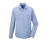 killtec Herren KOS 48 MN WVN SHRT Funktionshemd/Hemd Langarm/Outdoorhemd, hell stahlblau, M
