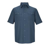 Killtec Herren Hemd KOS 63 MN WVN SHRT taubenblau weiß, L