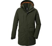 killtec Herren Funktionsparka/Parka mit abzippbarer Kapuze KOW 80 MN PRK, dark moss, L, 41848-000