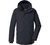 Parka KILLTEC "KOW 85 MN PRK", Herren, Gr. 4XL, schwarz, Oberstoff: 100% Polyester, Futter: 100% Polyester, Füllung: 100% Polyester (recycelt), Jacken, Wasser- und winddicht, atmungsaktiv, abnehmbare 