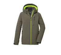 killtec Jungen Funktionsjacke mit Kapuze/Winterjacke ist wasserdicht KOW 159 BYS JCKT, dunkeloliv, 140, 40915-000
