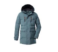 Steppmantel KILLTEC "KOW 238 BYS QLTD PRK", Kinder, Gr. 164, blau (graublau), Oberstoff: 88% Polyester, 12% Baumwolle, Futter: 100% Polyester (recycelt), Wattierung: 100% Polyester, sportlich, Mäntel,