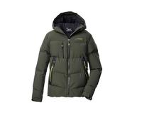 killtec Jungen Steppjacke/Funktionsjacke in Daunenoptik mit Kapuze KOW 239 BYS QLTD JCKT, dunkeloliv, 128, 43690-000
