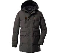 Steppmantel KILLTEC "KOW 238 BYS QLTD PRK", Jungen, Gr. 140, stein, Obermaterial: 88% Polyester, 12% Baumwolle;Futter: 100% Polyester;Füllung: 100% Polyester, Mäntel Steppmantel, Winddichter, wasserab