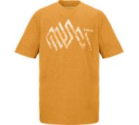 T-Shirt KILLTEC "KOS 106 MN TSHRT", Herren, Gr. XL, gelb, Oberstoff: 92% Polyester, 8% Elasthan, sportlich, Shirts, Superleichtes, schnelltrocknendes Herren T-Shirt mit Berg-Print (91183825-XL) gelb