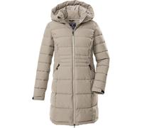 killtec Damen Steppparka/Funktionsparka mit Kapuze KOW 11 WMN QLTD PRK, hell taupe, 44, 43303-000