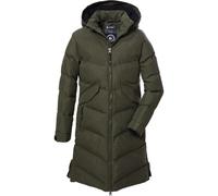killtec Mädchen Steppmantel mit Kapuze/Mantel ist wasserabweisend KOW 167 GRLS QLTD CT, dunkeloliv, 164, 40924-000