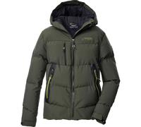 killtec Jungen Steppjacke/Funktionsjacke in Daunenoptik mit Kapuze KOW 239 BYS QLTD JCKT, dunkeloliv, 116, 43690-000