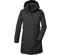 killtec Damen Kow 303 Wmn Prk Funktionsparka/Parka Mit Abzippbarer Kapuze, Anthrazit Melange, 42 EU