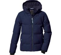 Steppjacke KILLTEC "KOW 357 GRLS QLTD JCKT", Jungen, Gr. 140, blau (navy), Oberstoff: 100% Polyester, Futter: 100% Polyester, Wattierung: 100% Polyester, Jacken, Wasserabweisende Mädchenjacke mit Kapu