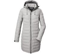 killtec Damen Steppmantel/Funktionsmantel in Daunenoptik mit abzippbarer Kapuze KOW 96 WMN QLTD CT, cloud grey, 40, 41812-000