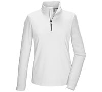 killtec Damen Funktionsshirt/Fleeceshirt mit Stehkragen und Reißverschluss KSW 70 WMN FLX SHRT, gebrochenes Weiss, 44, 43464-000