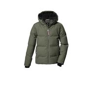Steppjacke KILLTEC "KOW 357 GRLS QLTD JCKT", Kinder, Gr. 152, grün, Oberstoff: 100% Polyester, Futter: 100% Polyester, Füllung: 100% Polyester, Jacken, Wasserabweisende Mädchenjacke mit Kapuze, atmung