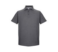 Poloshirt KILLTEC "KOS 82 MN PLSHRT", Herren, Gr. L, grau (anthra), Oberstoff: 65% Polyester, 30% Baumwolle, 5% Elasthan, sportlich, ohne Ausschnitt, Shirts, Sportliches Herren Poloshirt mit Melange-O