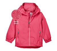first instinct by killtec Kinder Funktionsjacke/Regenjacke mit Kapuze, Grow Up-Funktion und Magic Print FIOS 27 MNS JCKT, dunkelpink, 110/116, 44185-000