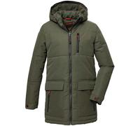 killtec Jungen Stepppparka mit Kapuze/Winterjacke ist wasserabweisend KOW 135 BYS QLTD PRK, dunkeloliv, 152, 39877-000