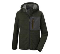 Killtec Strickfleecejacke Kow 200 mit Kapuze (warm, Midlayer) olivegrün Kinder, Größe 152