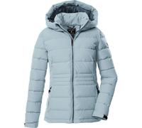Steppjacke KILLTEC "KOW 10 WMN QLTD JCKT", Damen, Gr. 42, blau (hellblau), Oberstoff: 100% Polyester, Futter: 100% Polyester (recycelt), Wattierung: 100% Polyester (recycelt), sportlich, Jacken, Windd