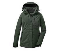 Killtec Winterjacke KOW 140 mit Kapuze (wasser- und winddicht) grüngrau Damen, Größe 36