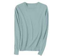 KILOXYEFRO Pullover Damen Pullover Blau Damen Strickkleid Baumwolle Grauer Hoodie Christmas Jumper Women Off Shoulder Pullis weißes Langarmshirt rosa Sweater White White